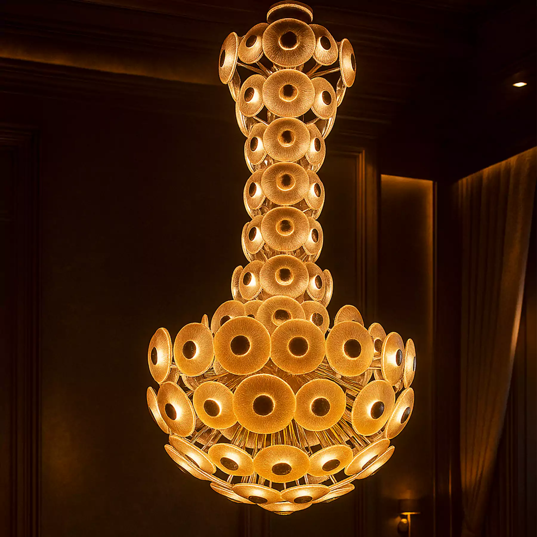 Dandelion Bloom 1000 Double Height Stair Chandelier